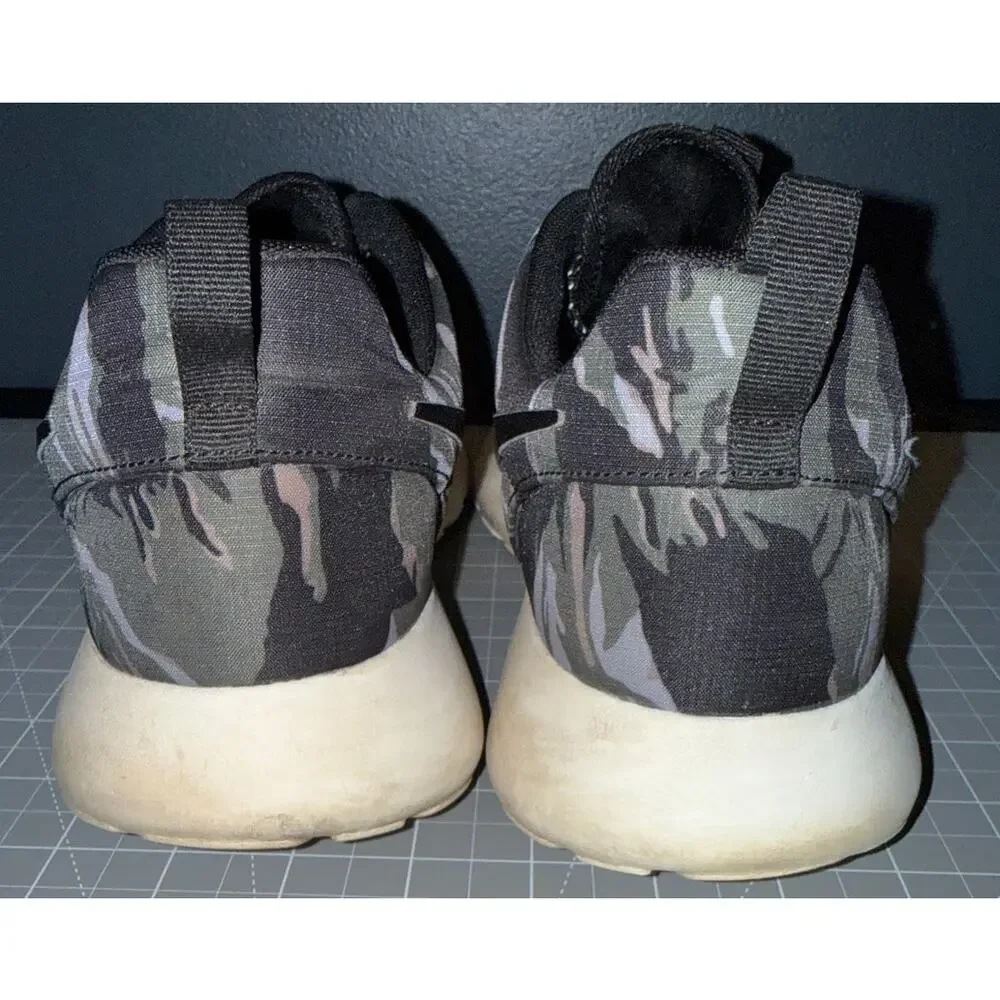 Nike Roshe Run GPX Camo Men's Sneaker Black Gray Tiger Camo Size 11